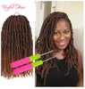 Fluffy Passion Twist Crochet Cheveux pour Femmes 18 Crochet Tresses 12 Racines Tressage Synthétique Cheveux Bombe Nubien Rebond Twist