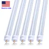 LED TUBE Lights 8FT T8 FA8 Светодиодный свет 8 FT 8feet 45W Один-контактный 4500LM Флуоресцентные светильники 2,4 м Лампы лампы AC85-265V