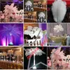 200 pcs Per lot 20-25cm White Ostrich Feather Plume Craft Supplies Wedding Party Table Centerpieces Decoration