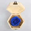 나무 상자 연인 결혼 선물 비누 꽃 나무 상자 장식 선물 LJJK19074 발렌타인 데이 선물 꽃