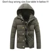 Groothandel-heren lente winter jas jassen hoodies solide katoen bovenkleding man casual kleding hooded parka homme