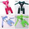 Baby Boy Bowknot Suspensórios Ajustável Suspender Conjuntos em Y Voltar Aparelho Sólido Cinto Bowtie Set Clipe Christmas Gift Gift 21 Cores BT5732