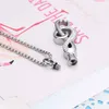 Music Note Urn Pendant Necklace Ash Memorial Keepsake Stainless Steel Cremation Jewelry