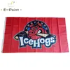 AHL Rockford IceHogs Flag 3 * 5ft (90cm * 150cm) Poliéster Banner decoración Flying Home Garden Regalos festivos