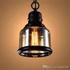 2019 Vintage Loft Pendant Light Industrial Style Amber Glass Lamp Bar/Restaurant Retro Room Bar Bed Room 3 Style Pendant Light