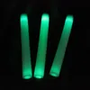 Tige argentée fluorescente de mousse d'éponge lumineuse colorée, bâton de concert, LED électronique sur mesure fluorescente en gros