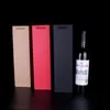 Am billigsten!!! Rotweinflaschen-Verpackungsbeutel mit Griff, Weinflaschen-Geschenkhandtaschen, 9,5 x 9 x 35 cm, individuelles Logo