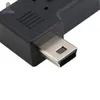 100pcslot USB micro 5pin da femmina a mini 5pin maschio 90 gradi Adattatore destro converter2669153