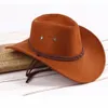 Hero Style Retro Western Cowboy Cowgirl Hat Män Kvinnor Riding Cap Wide Brim Outdoor Leisure Sunshade Hats14159486448005