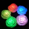 Ny Rose Shaped Candle Light Romantic Night Lights Atmosphere Night Lightings Färgbyte Dekorationslampa Alla hjärtans dag present