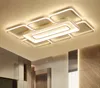 Rectangle Modern led ceiling lights for living room bedroom white or coffee finished square ceiling lamp MYY