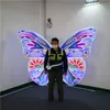 Disfraz de ala de mariposa inflable Desfile para trajes de mariposas portátiles para adultos