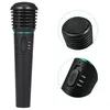 2 in 1 Wired Wireless Handheld Microfoon Draadloze Wired Microphone-ontvanger Unidirectioneel zwart