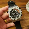 VENDENDO RESPONSELHOS CASUAL DE MANCHOS PARA MAN CRONOGRAFIA REAL DE HIA QUALIDADE Todos os Oak Funcional Offshore Watch Rubber à prova d'água ST2580031