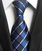SKng Classico 100% Seta Cravatte da Uomo Nuovo Design Cravatte 8 cm PlaidStriped per Uomo Formale Business Festa di Nozze Gravatas