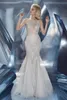 Mermaid Wedding Dresses Back Hollow Bow Appliques Rhinestone Sequins Tulle With Glitter Wedding Gowns Floor Length Vestidos De Novia