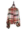 2020 Women039s Fall Winter Scarf Classic Tassel Plaid Scarf Warm Soft Chunky Large Blanket Wrap Shawl Scarves 140cm140cm3170793