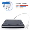 USB3.0 Type-C Extern DVD-RW/ CD-RW Burner Recorder Optical Drive Rewritable Drive CD DVD ROM Combo Writer för MacBook Pro/ PC Win 10