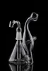 Мини DAB Рог нефтяных вышек стеклянные бонги трубки для курения ШША 5.5" мода водопроводные трубы 14.4 mm стекла с фейерверками