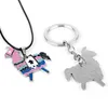 Game Sieraden Supply Lama Emaille Metalen Hanger Ketting Dog Tag Ketting Met Kralen Ketting Voor Mannen Vrouwen9977862