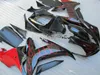 100% passning. Högkvalitativ formsprutningsskit för Yamaha R1 2002 2003 Röda flammor i svarta Fairings YZF R1 02 03 LK86