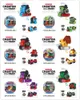 6 Train Building blocks world Plastic Tinker Box rain car toy kids toys Children's Educational Intelligence Safe Environmental