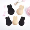Nieuwste Vrouwen Push Up BH Rabbit Oren Zelfklevende BH Siliconen Tepel Cover Stickers Lift Borst Onzichtbare Strapless Blackless BH-pad