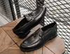 Designer Men Tassels loafers luxury Dress leather Shoes Genuine Leather Breathable Solid male British style gentleman round toe Flats