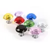 30mm Diamond Crystal Glass Door Knobs Drawer Cabinet Furniture Handle Knob Screw Furniture Accessories SN2632