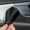 Rivestimento decorativo per pannello porta interna in fibra di carbonio per Audi A4 B9 2017-2019 Car Styling Maniglia per porta Adesivo Accessori auto