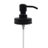 Schwarzer Einmachglas-Seifenspender und Deckel, rostfreie Pumpe, Edelstahl-Flüssigkeitspumpe für Küche und Badezimmer, ohne Flasche CCA12270
