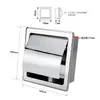 Paper Holders Modern Polished Chrome Stainless Steel Bathroom Toilet Paper Holder Wall Mount WC Roll Paper Tissue Box BK6806-13 T200425