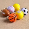 20 PITESSLOT Billiga basket PU Keychain Toys Fashion Sports Artikel Key Chains Jewelry Gift for Boys and Girls Charm Pendant Acces1202103