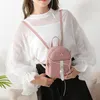 2020 NYA PU LÄDER KAWAII RACKPACK Söt graciös Bagpack Women's Mini ryggsäck Små skolväskor för flickor Bow-Knot331S