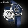 Oubaoer Original Men Watches Brand Automatic Mechanical Watch Hollow Skeleton Sport Business Military Clock Relojes Masculino Y19062004