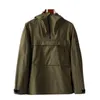 Nowe z kapturem Half Zip Pocket Jackets Młodzież moda europejska i amerykańska duża kurtka swobodna kurtka męska płaszcz męski tkanina męska osłona deszczowa przeciwblaskowa