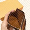 M30271 MÜNZENKARTENHALTER Designer Mode Herren Reißverschlusstaschen-Organizer Luxus Mehrere schlanke Marco-Geldbörse Passport-Abdeckung Geldbörse Pochette Cle