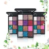 12 Farben Helles Lidschatten-Make-up Charmante gepresste Glitzer-Lidschatten-Palette Langlebige, einzigartige Augenschimmer-Make-up-Kosmetik mit Spiegel