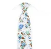 ربطة عنق نحيفة للرجال من القطن مطبوعة بالزهور ، زفاف ، وصيف ، حفلة GB1663