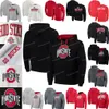 Ohio State Buckeyes Jerseys Colosseum Big Arch Pullover Tröjor Tröjor Svart Vit Röd Grå