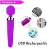 Dream Style USB Recharge AV Magic Wand G Spot Clitoris Stimulator Vibrators Functional Body Massager Holiday Gifts For Gril Friends