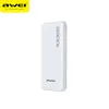 AWEI P28K 10000mAh Power Bank Portable Light Display LED Dual USB carregamento rápido carregador de bateria externa para telefones