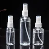 30ML 50ML 100 مل لون عشوائي السفر عطر بلاستيك شفاف البخاخة ميني الصغيرة رذاذ فارغة إعادة الملء زجاجة LX1680