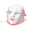 LED Facial Mask 7 Color Light Photo therapy Tighten Pores Skin Rejuvenation Anti Acne Wrinkle Removal Face Care Beauty Device