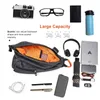 Tangcool Multifunzione Moda Uomo Borse a tracolla Ricarica USB Pettorale Borsa a tracolla per viaggio breve Borsa a tracolla idrorepellente M305R