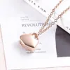 ZZL119 Hot Selling Cheap Cremation Jewelry Heart Urn Necklace for Human Ashes Holder Keepsake Locket for Men Women Engravable