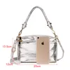 SMILEY SUNSHINE Silver Messenger Crossbody Bag for Women Luxury Small Womans leather Handbag Ladies Hand Bags 220722