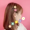 かわいい6スタイルのひまわり虹豪華なヘアピン子供女の子の髪のクリップ女性多色単語フォルダーヘアクリップの帽子の小物のアクセサリー