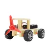 Wood Wind Buggy Experiment Science Toys DIY Assembleren Educatief Speelgoed voor kinderen Verbeter Brain Mility Cadeaus