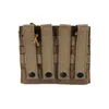 Tactical Mag Double Magazine Pouch Molle Bag Vest 액세서리 위장 위장 팩 카트리지 클립 캐리어 Ammo Holder Airsoft Gear No11-530